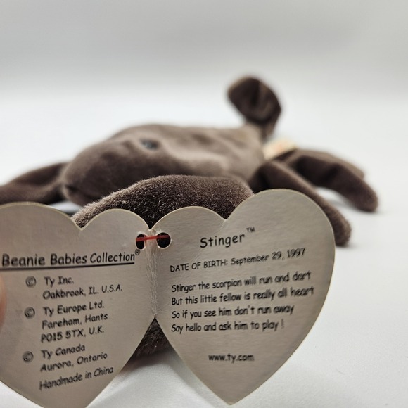 Ty Beanie Babie Bundle: Crooks, Stinger, Iggy.‎ Lizzy, And Teenie Beanie Iggy - Picture 7 of 11